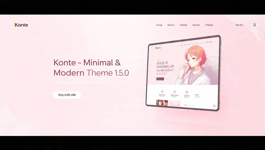 Konte – Minimal & Modern WordPress Theme