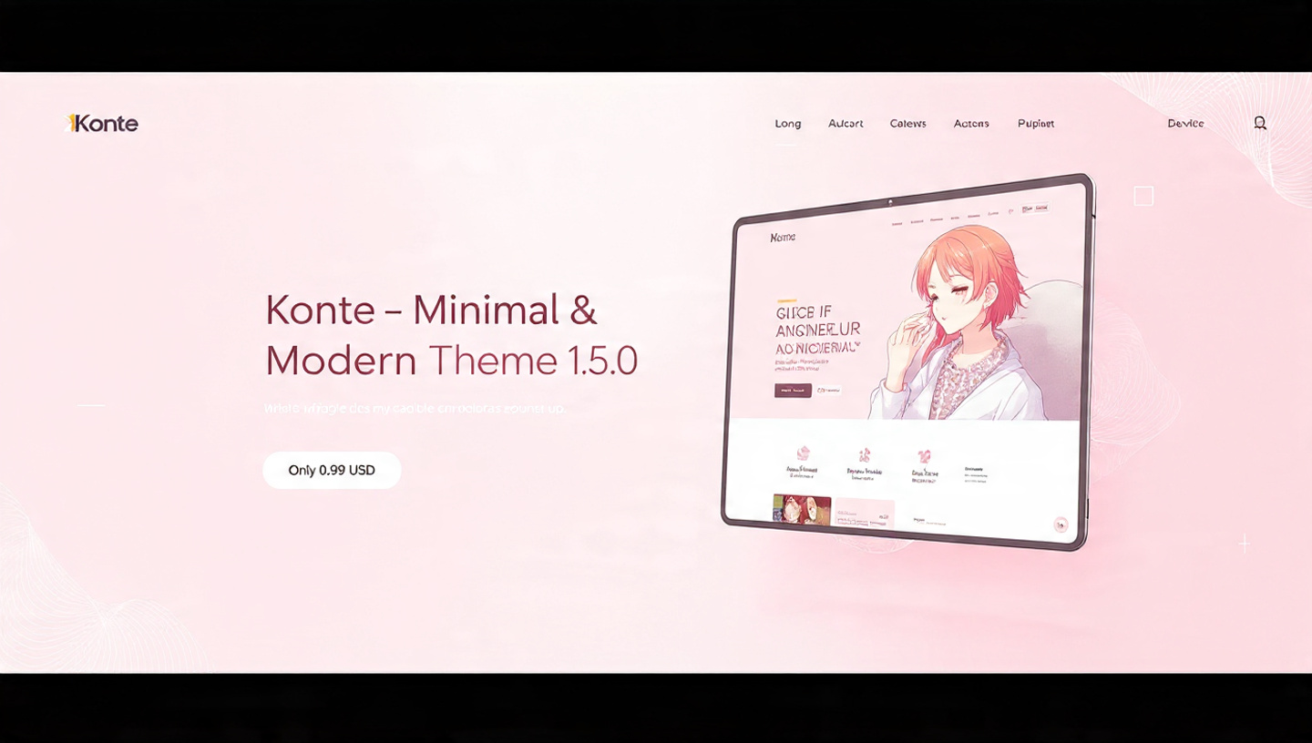 Konte – Minimal & Modern WordPress Theme Konte – Minimal & Modern WordPress Theme