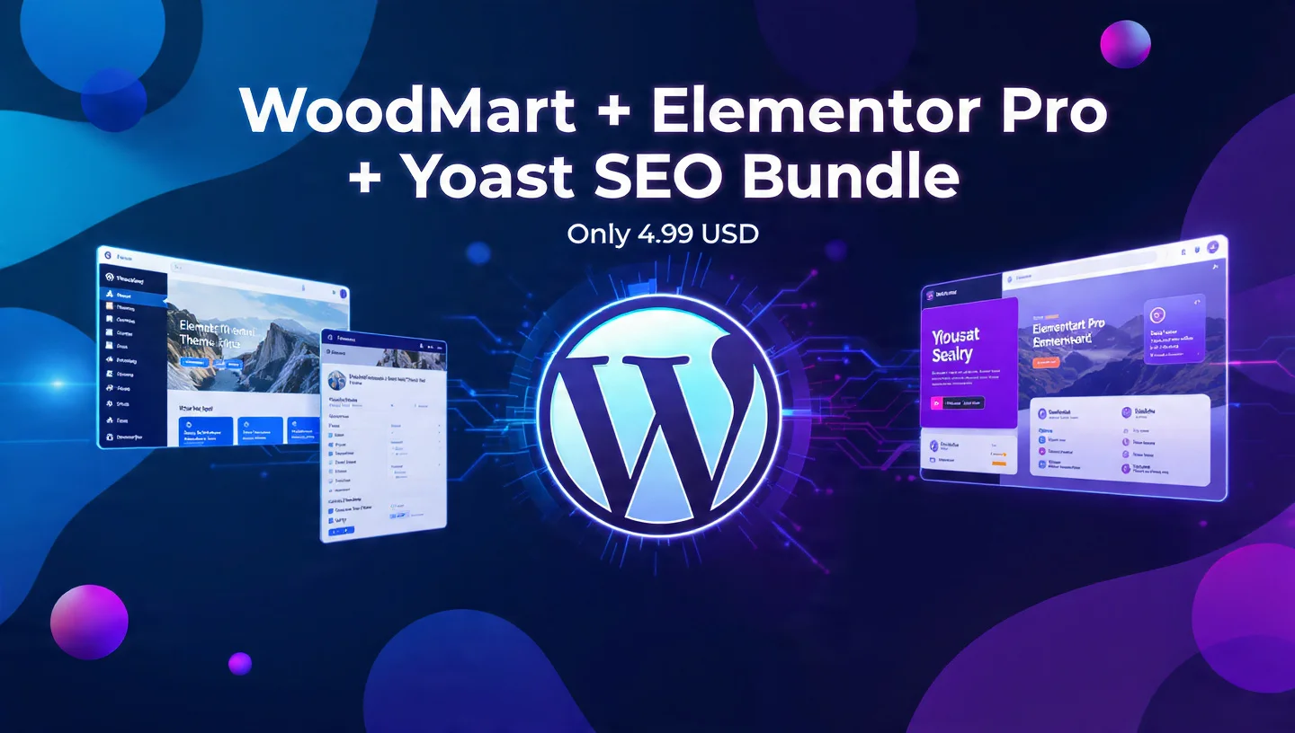 WoodMart + Elementor Pro + Yoast SEO Premium Bundle (Latest Version)