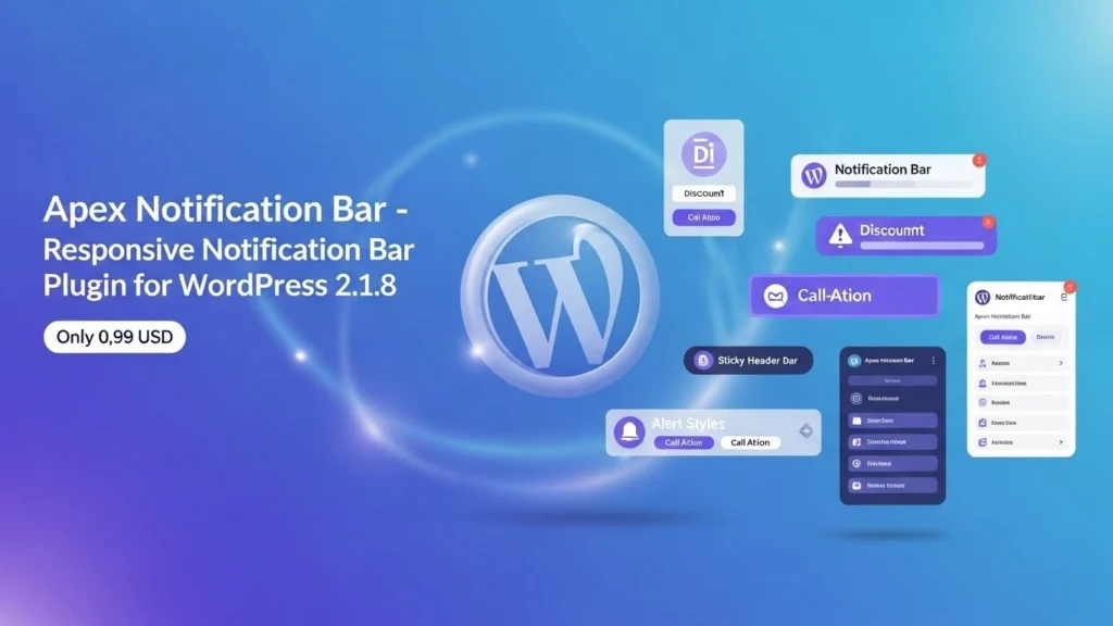 Apex Notification Bar 2.1.8 – Responsive WordPress Notification Bar Plugin