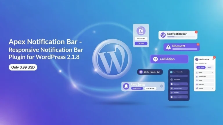 Apex Notification Bar 2.1.8 – Responsive WordPress Notification Bar Plugin