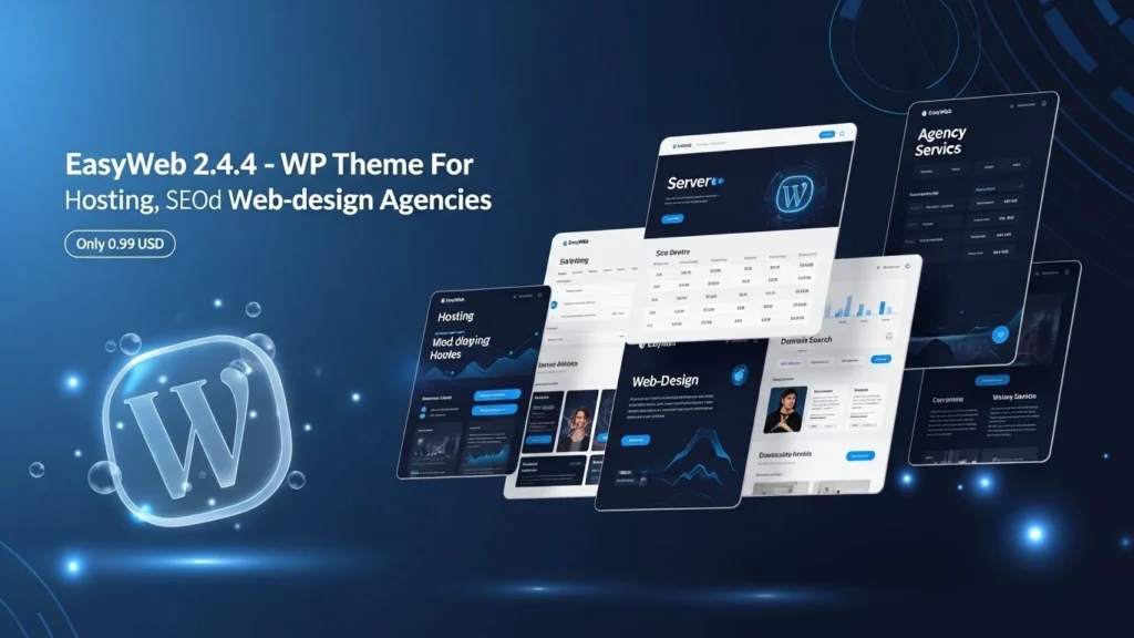 EasyWeb v2.4.4 – Hosting, SEO & Web Design Agency WordPress Theme (Latest Version)